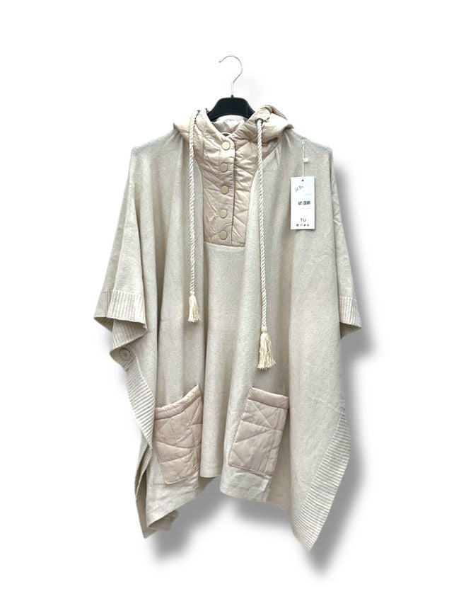 Poncho avec capuche