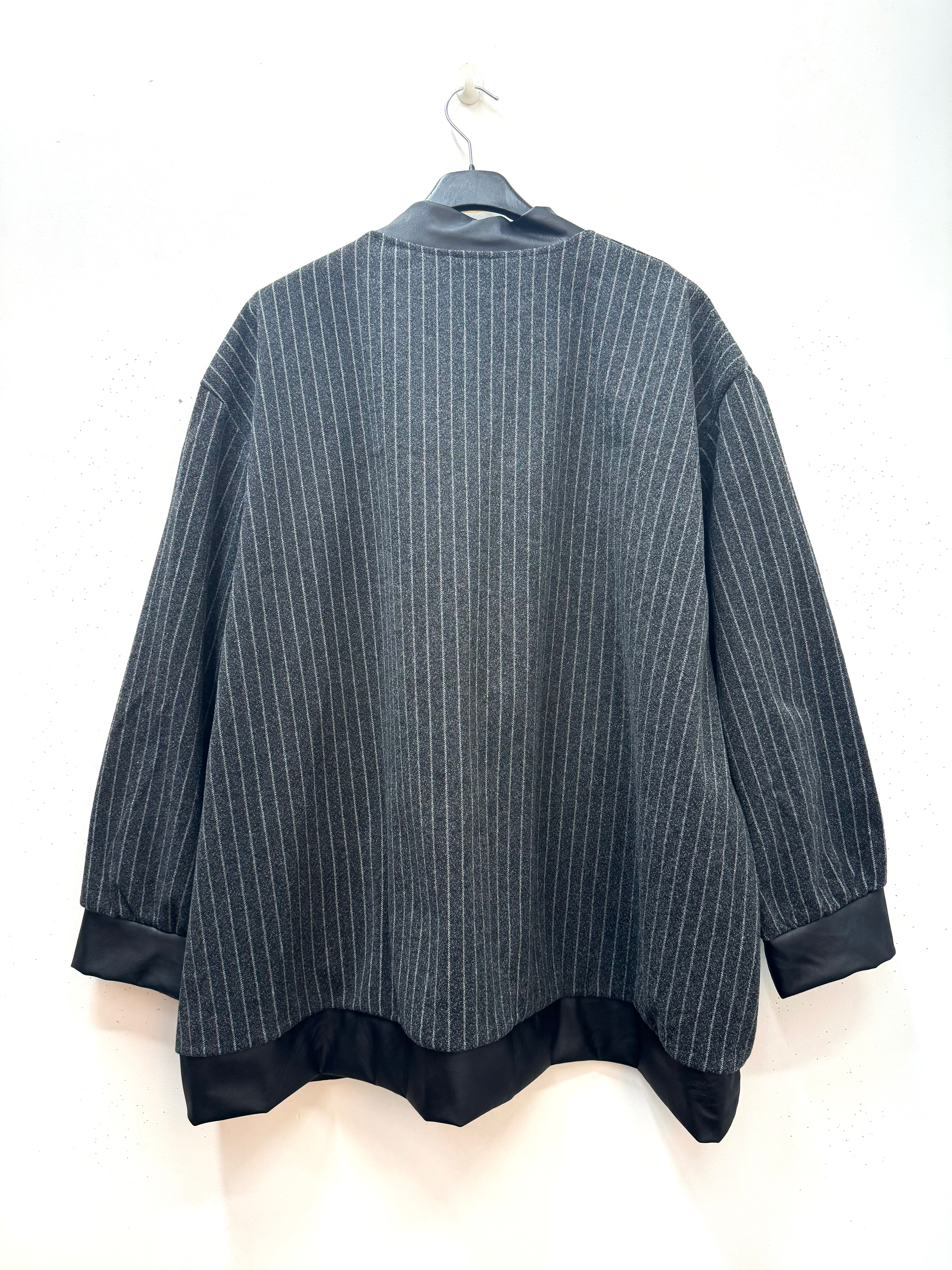 Gilet style bombers à rayures coeur brillants