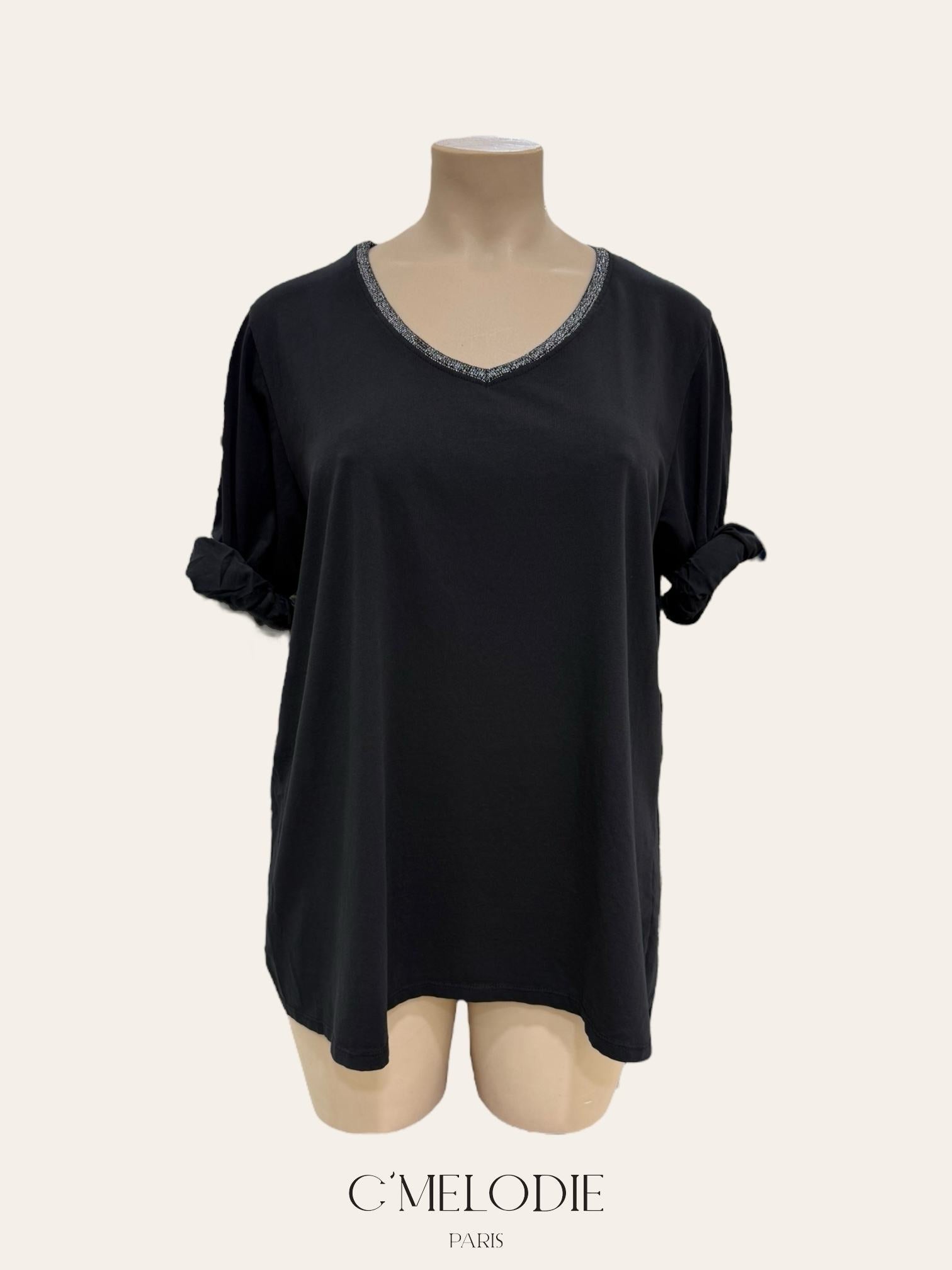 T-shirt en coton manches longues