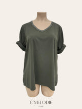 T-shirt en coton manches longues