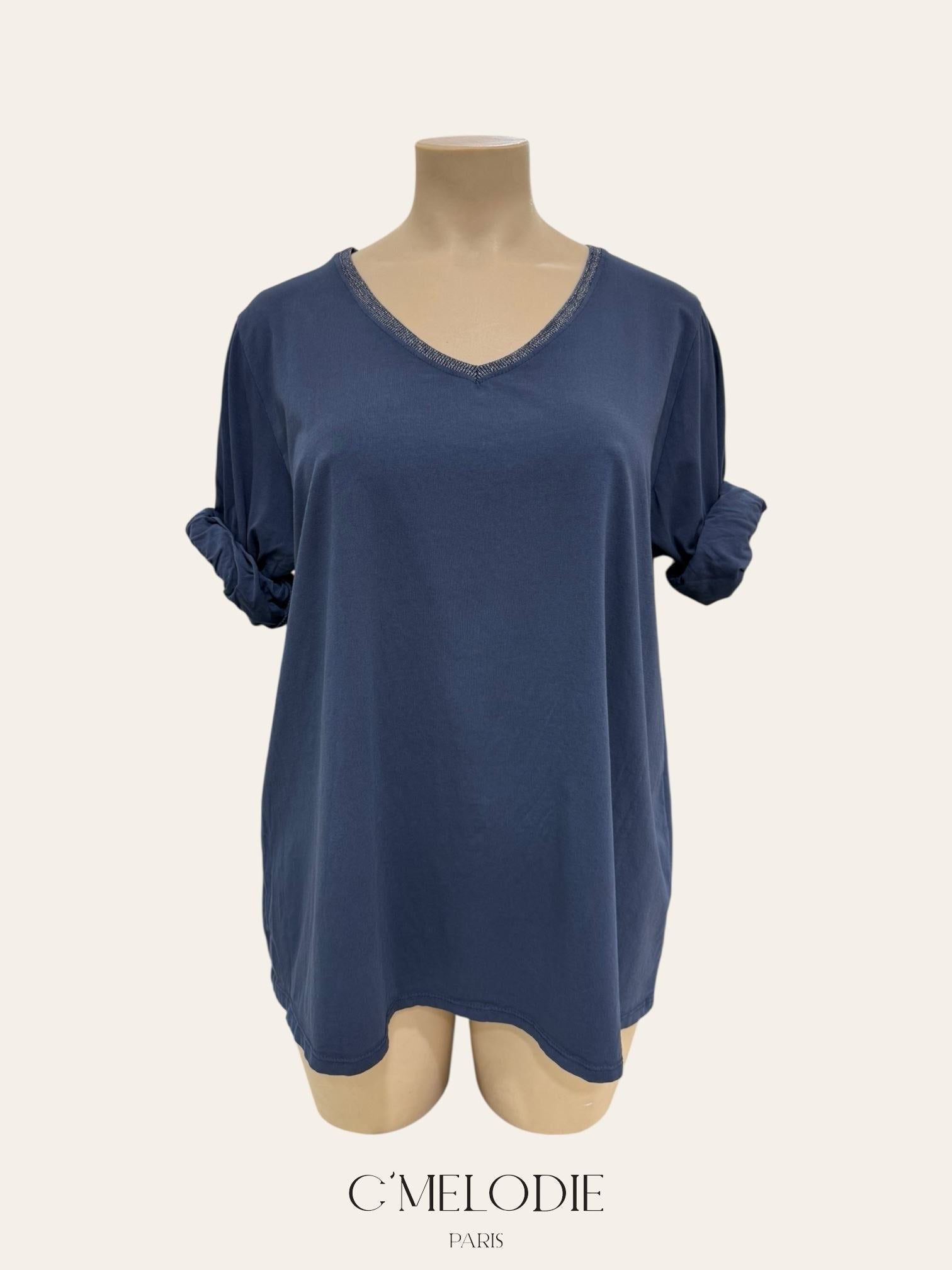 T-shirt en coton manches longues