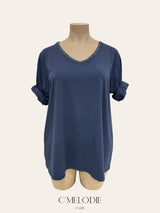 T-shirt en coton manches longues