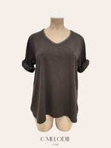 T-shirt en coton manches longues