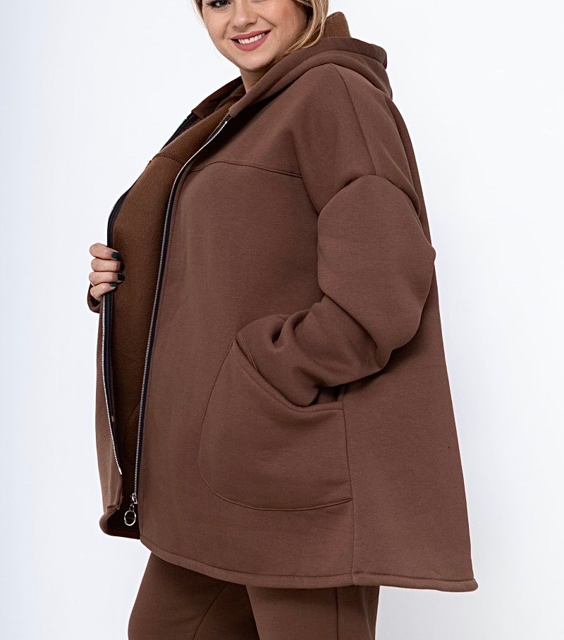 Veste sweat à capuche