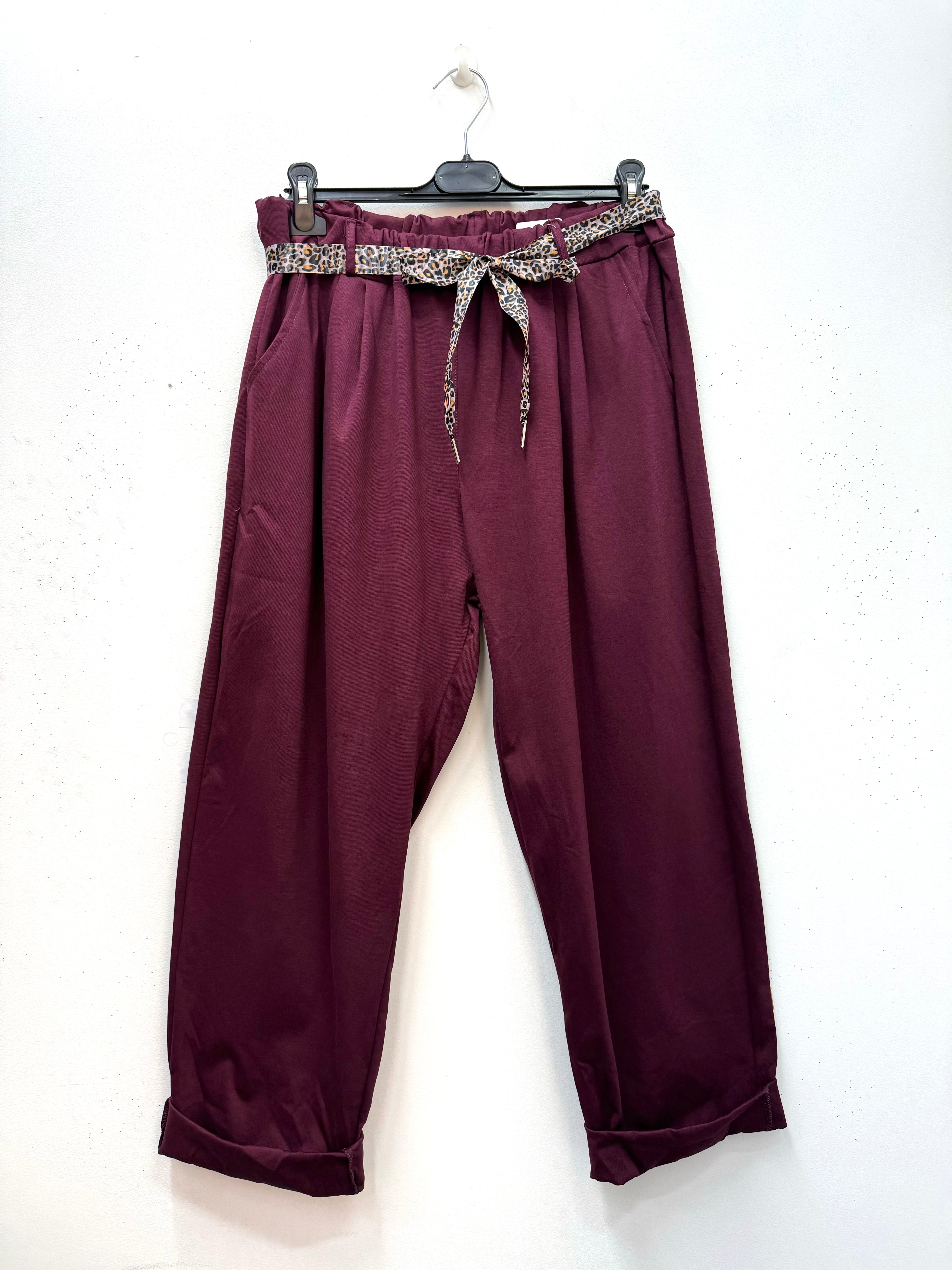 Pantalon Paperbag stretch