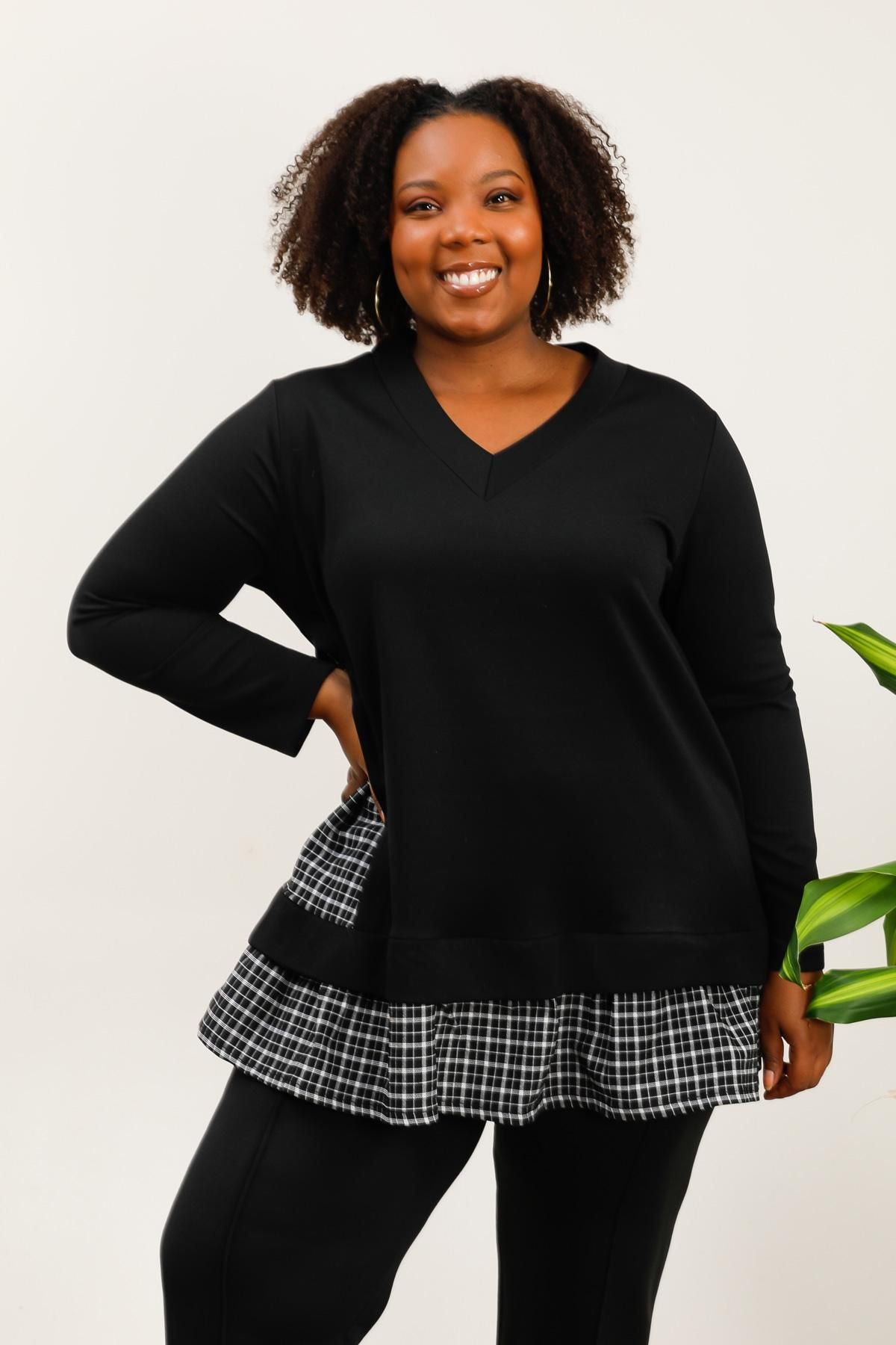 Sweat bi matière manches longues
