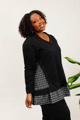 Sweat bi matière manches longues