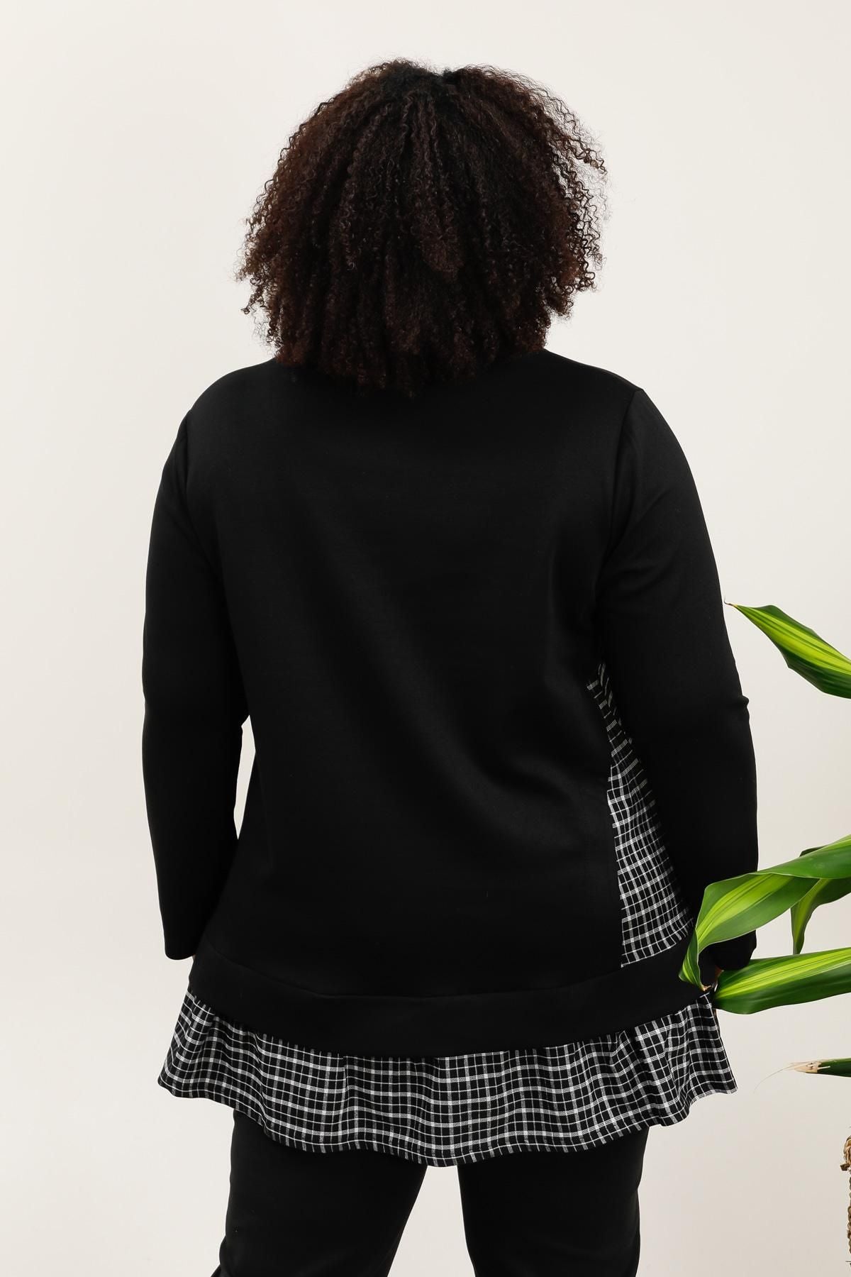 Sweat bi matière manches longues