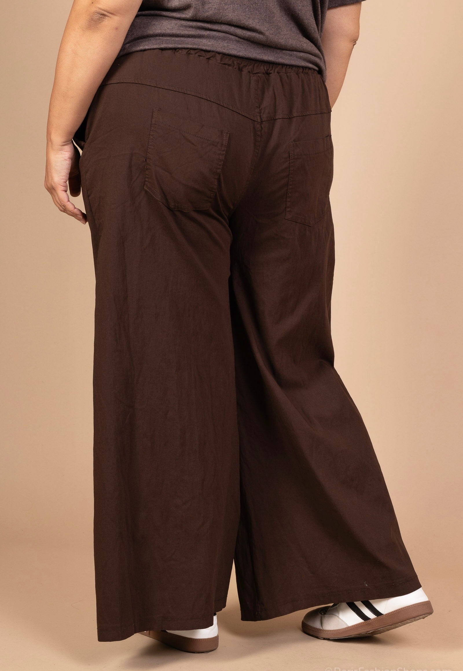 Pantalon large en coton bengaline