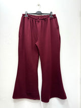 Pantalon sweat flare en néoprène