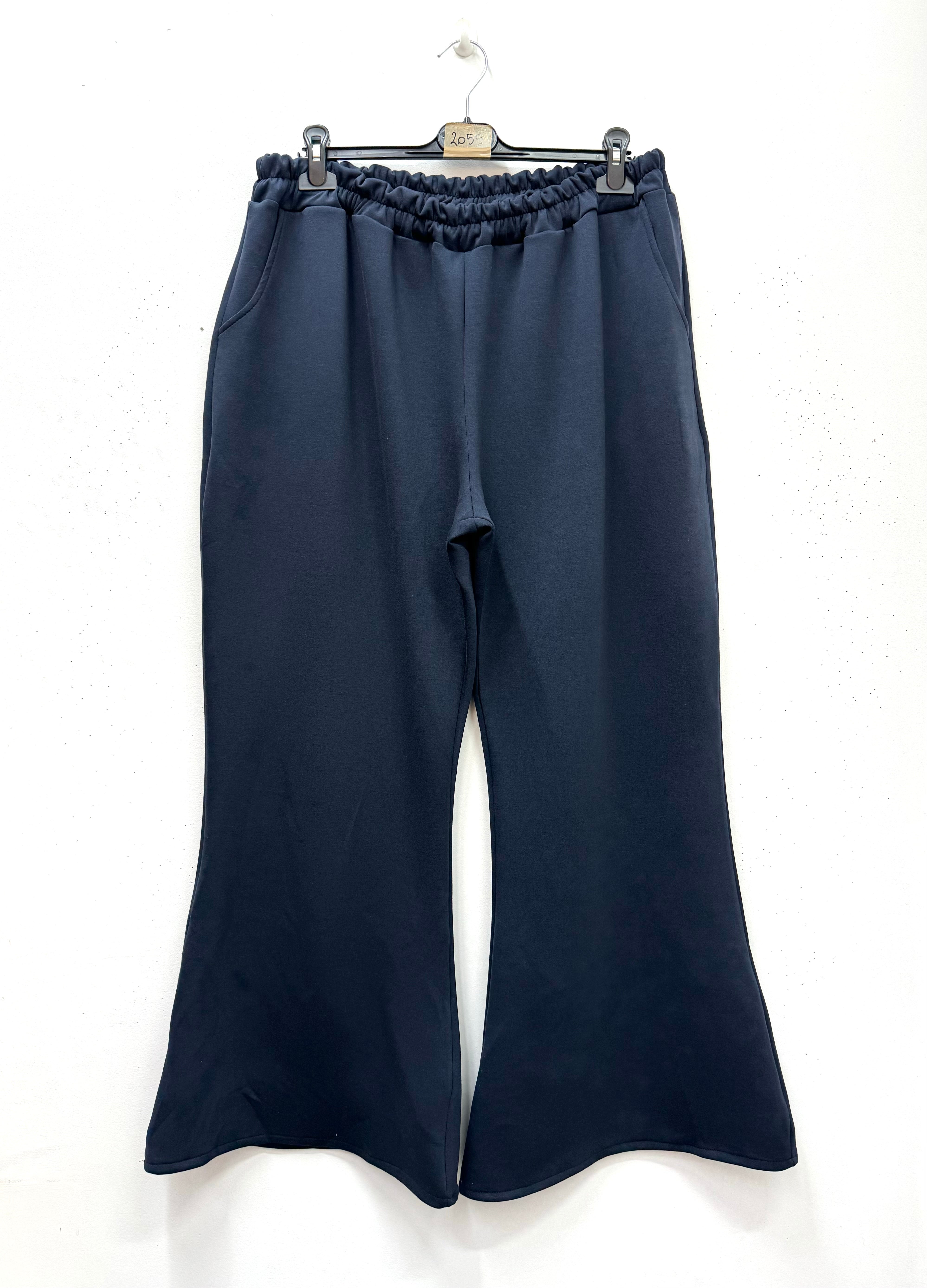 Pantalon sweat flare en néoprène