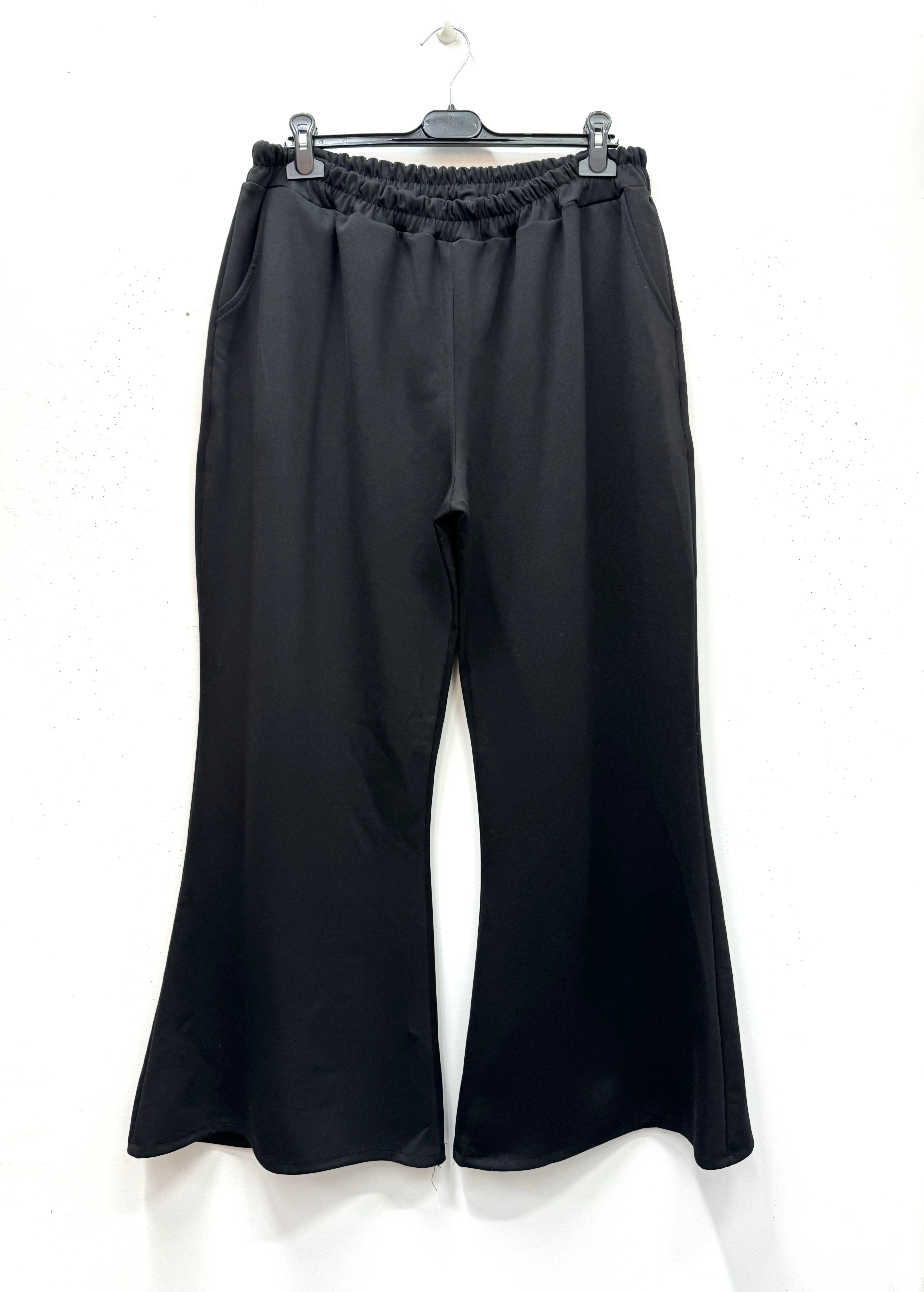 Pantalon sweat flare en néoprène
