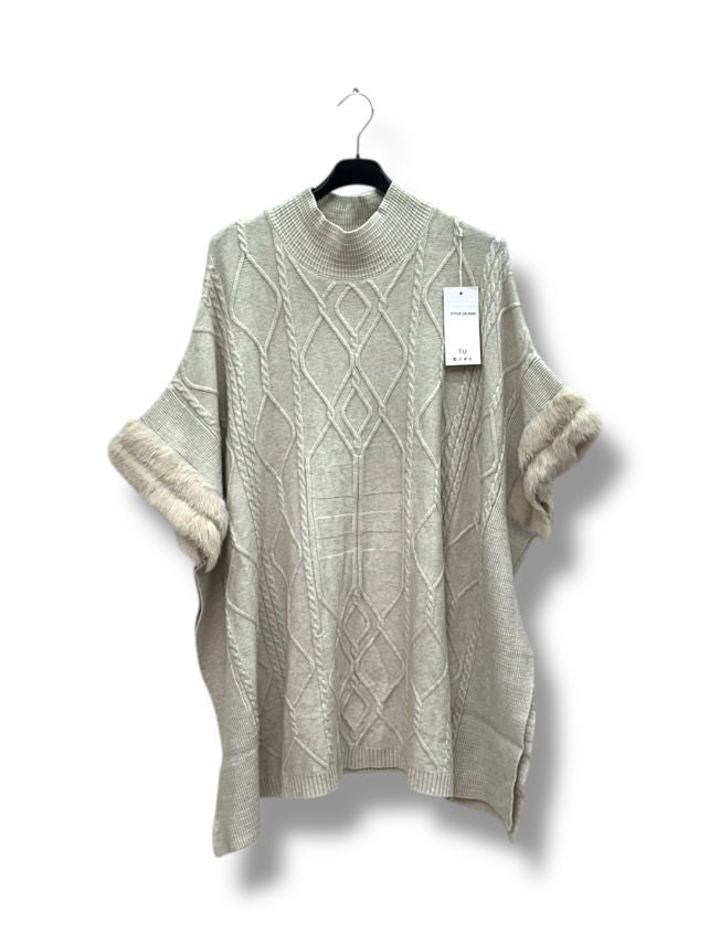 Poncho col montant