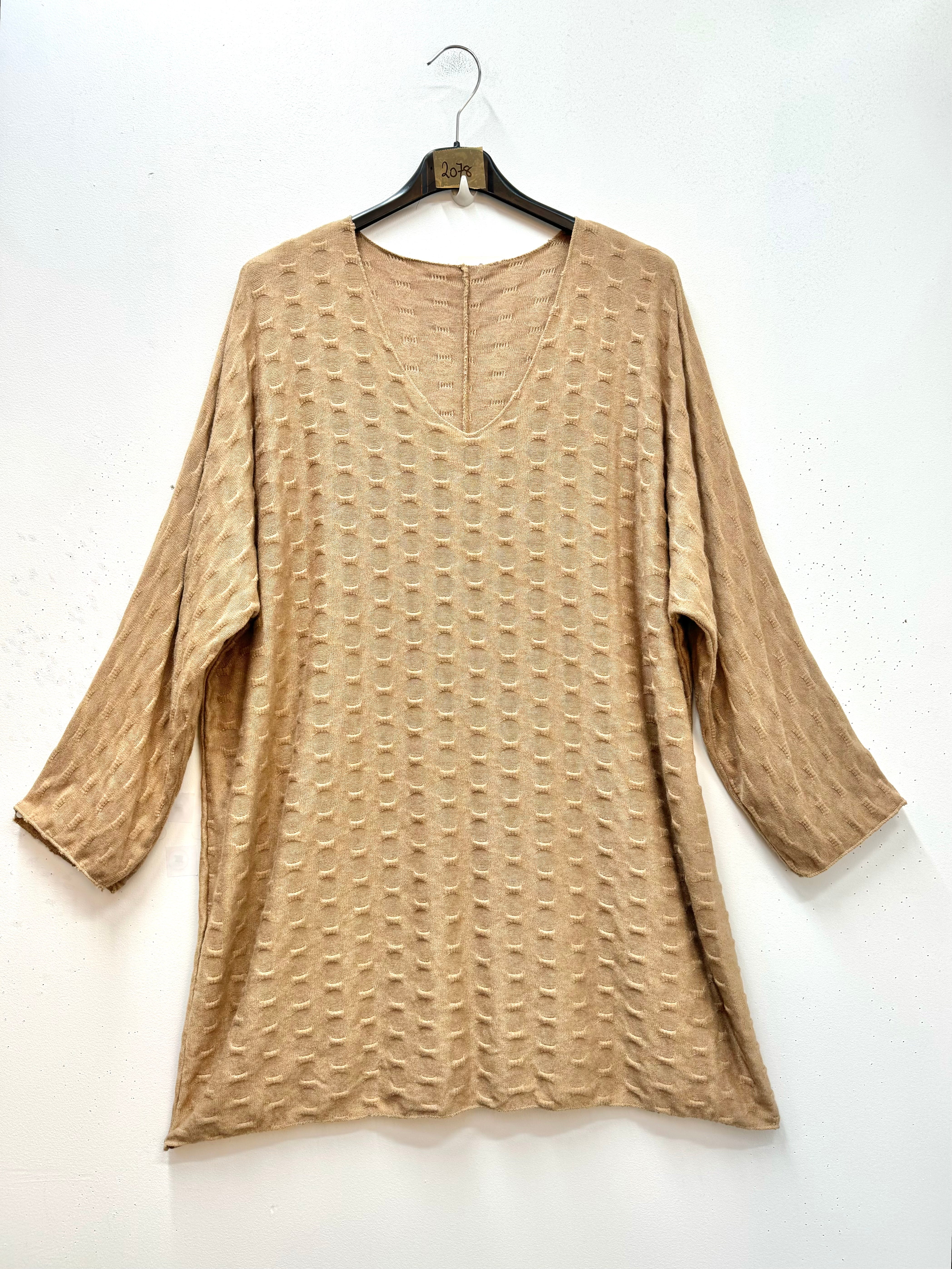 Pull léger gaufré