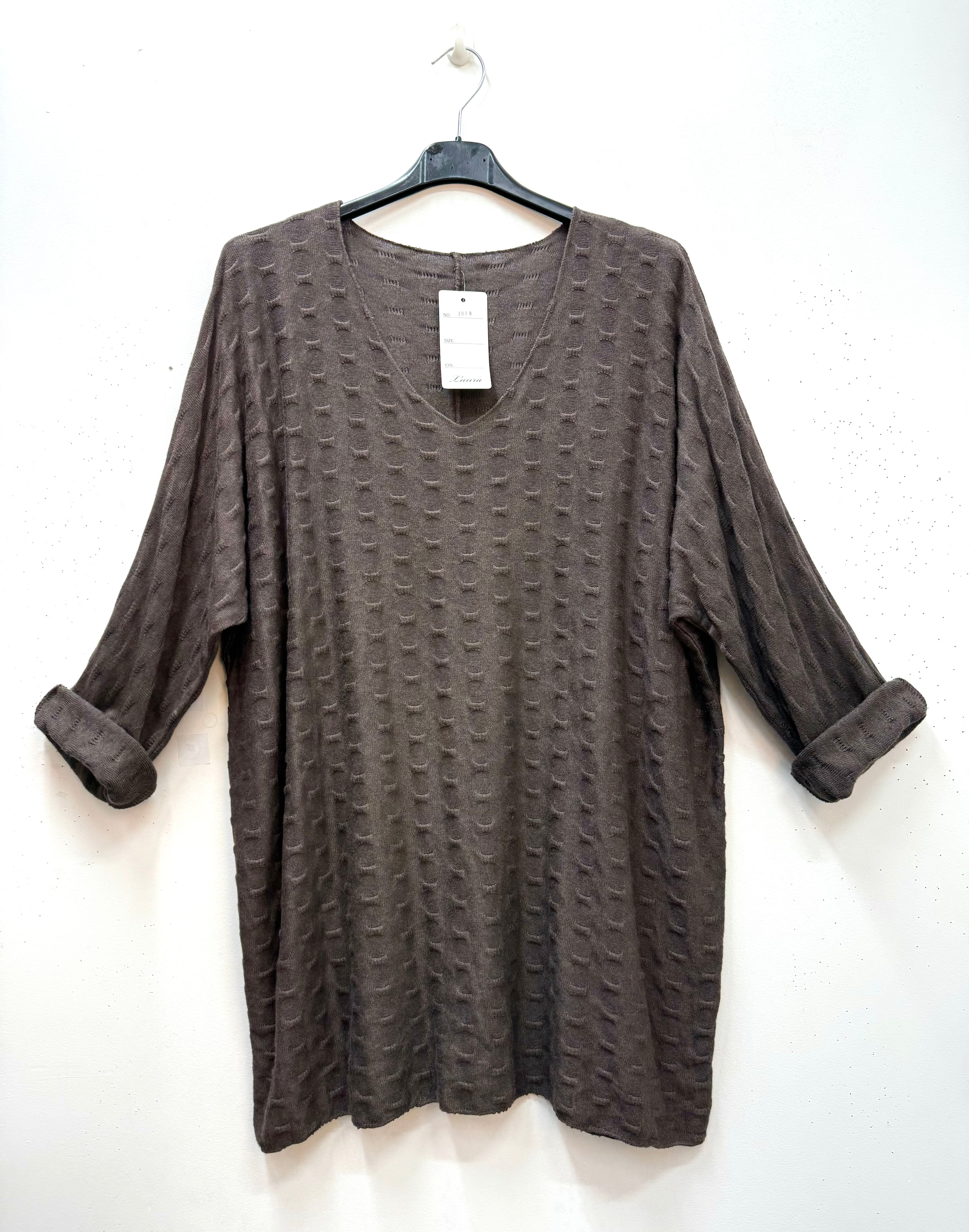 Pull léger gaufré