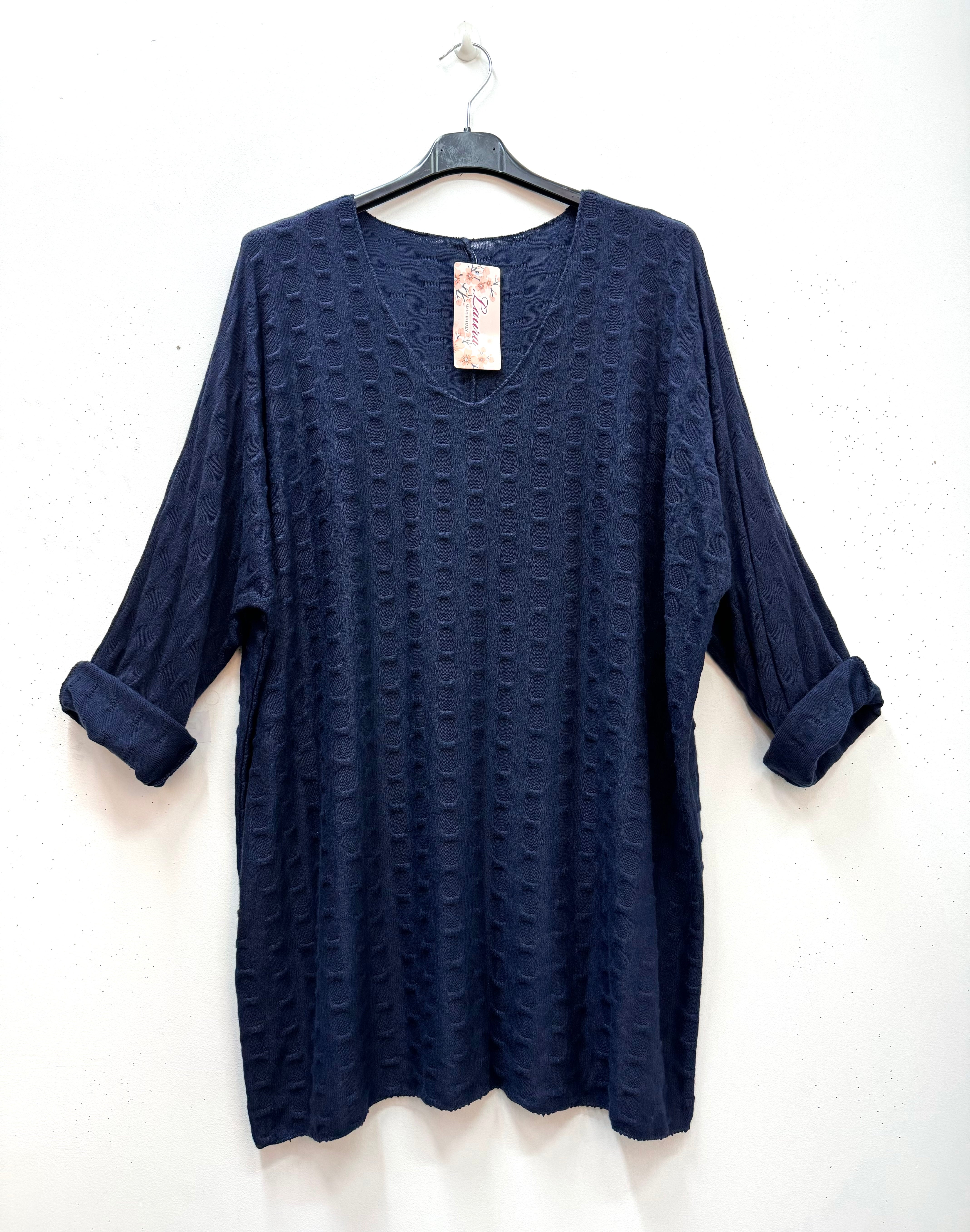 Pull léger gaufré