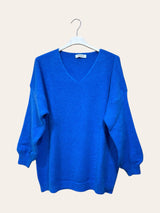 Pull col V en mohair