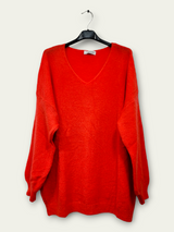 Pull col V en mohair