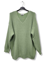 Pull col V en mohair