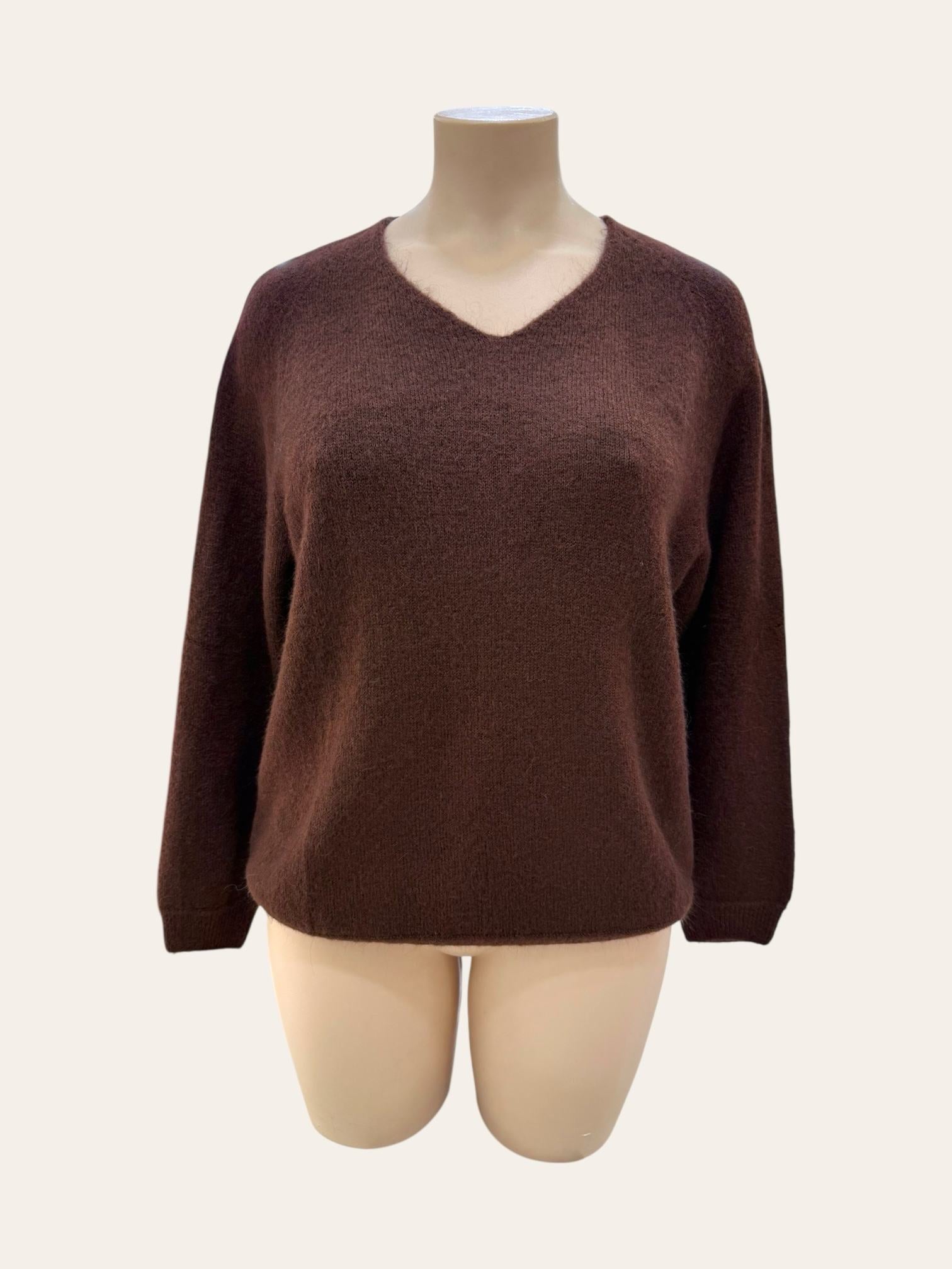 Pull  col V en Alpaga