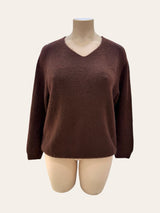 Pull  col V en Alpaga