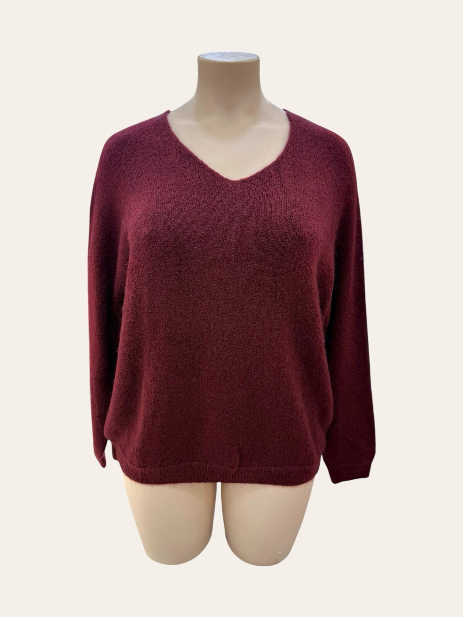 Pull  col V en Alpaga