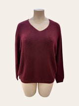 Pull  col V en Alpaga