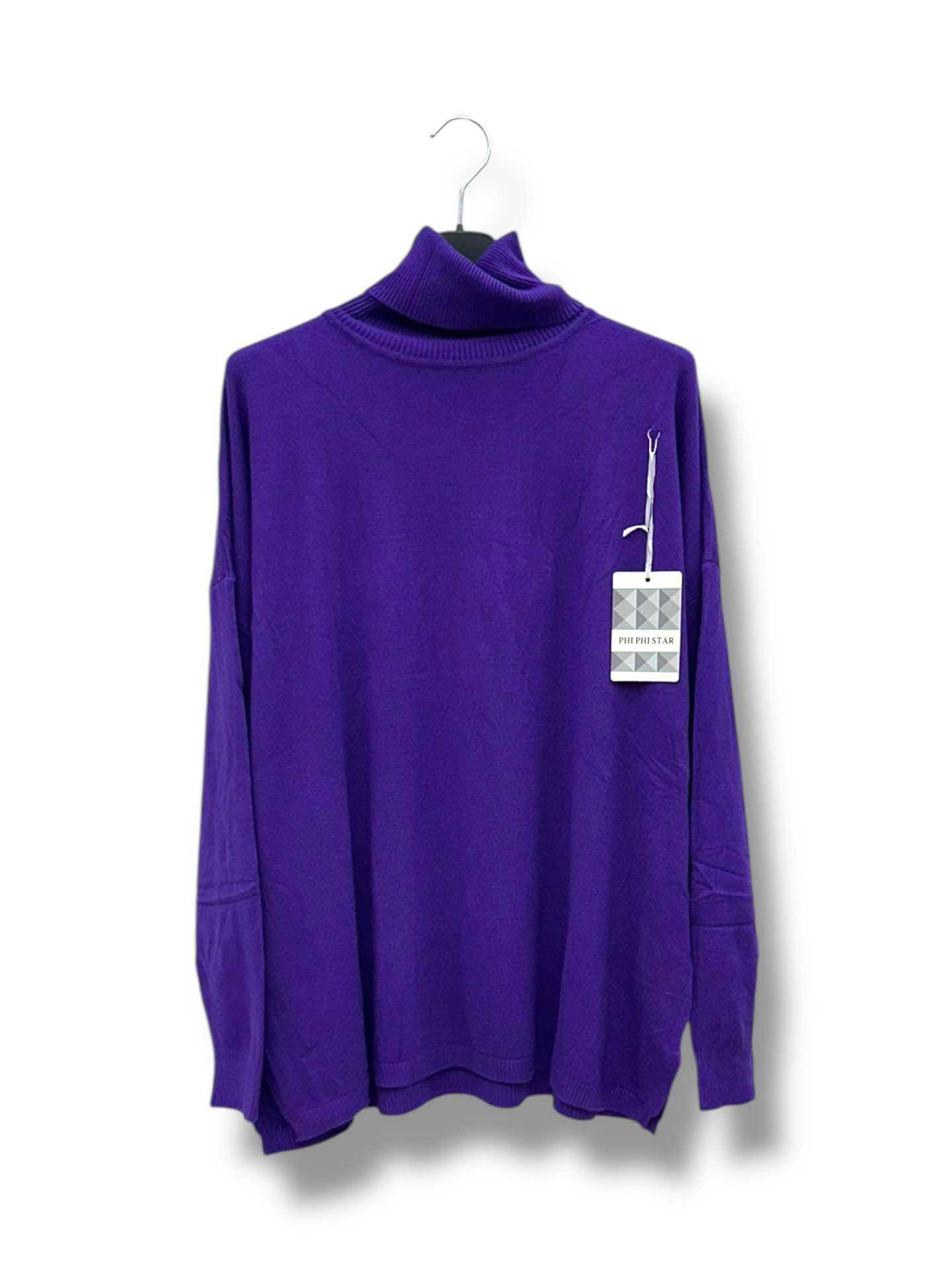 Pull léger col roulé