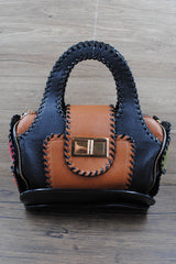 Sac à main - Tube avec fleurs