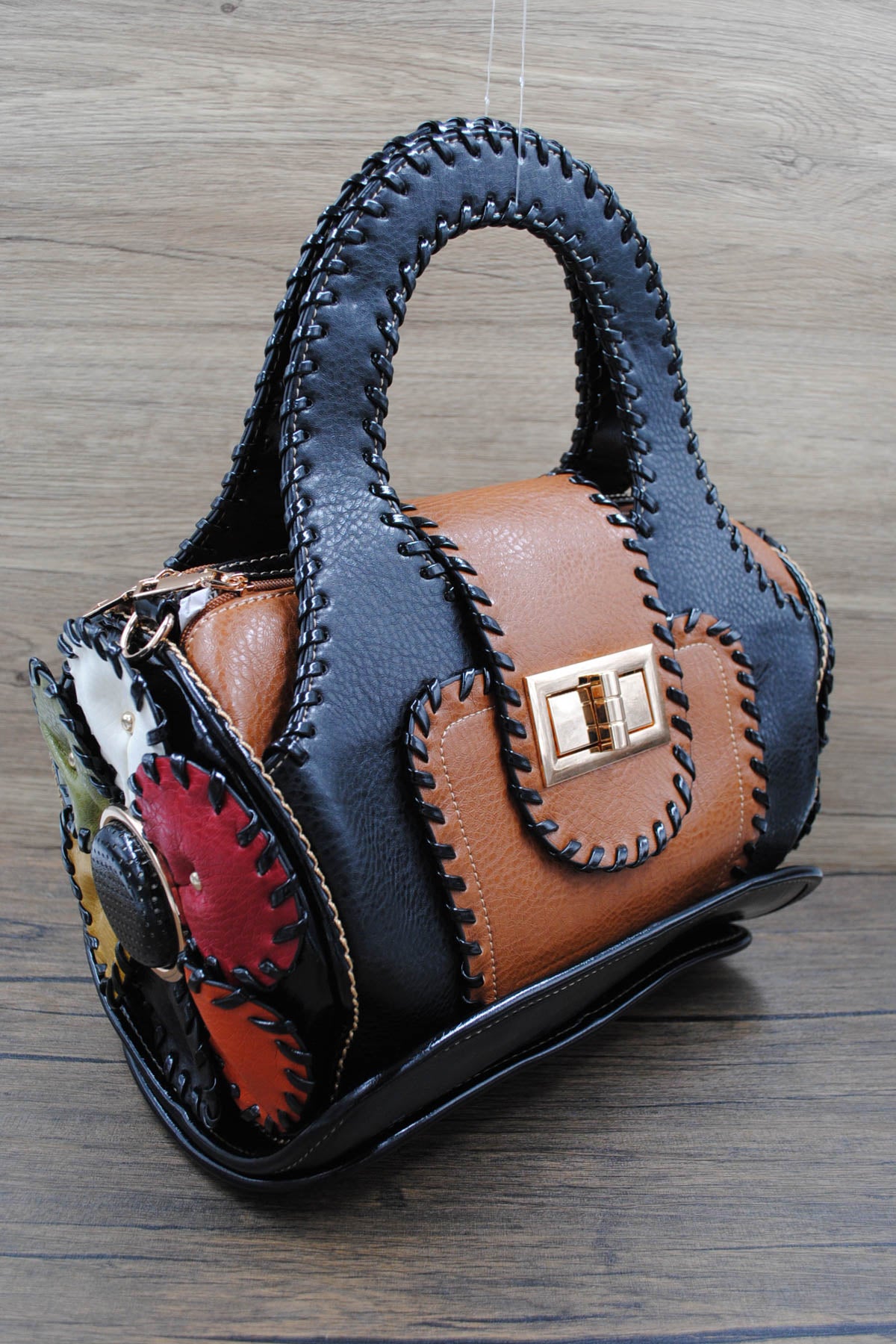 Sac à main - Tube avec fleurs