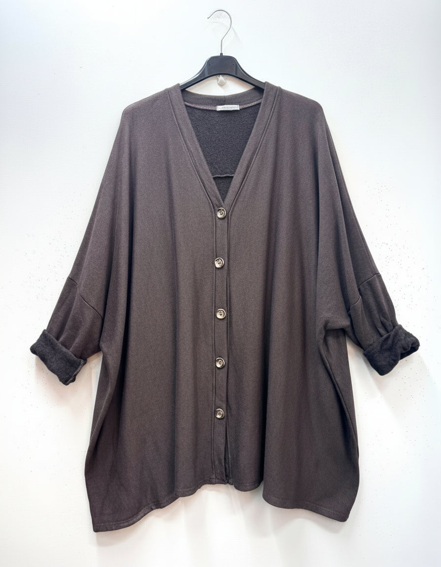 Gilet oversize intérieur molletonné