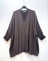 Gilet oversize intérieur molletonné