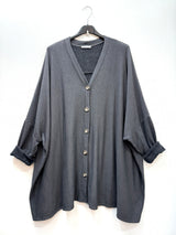 Gilet oversize intérieur molletonné