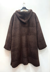 Manteau long en polaire mouton/sherpa