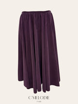 Jupe longue en velours cotelé