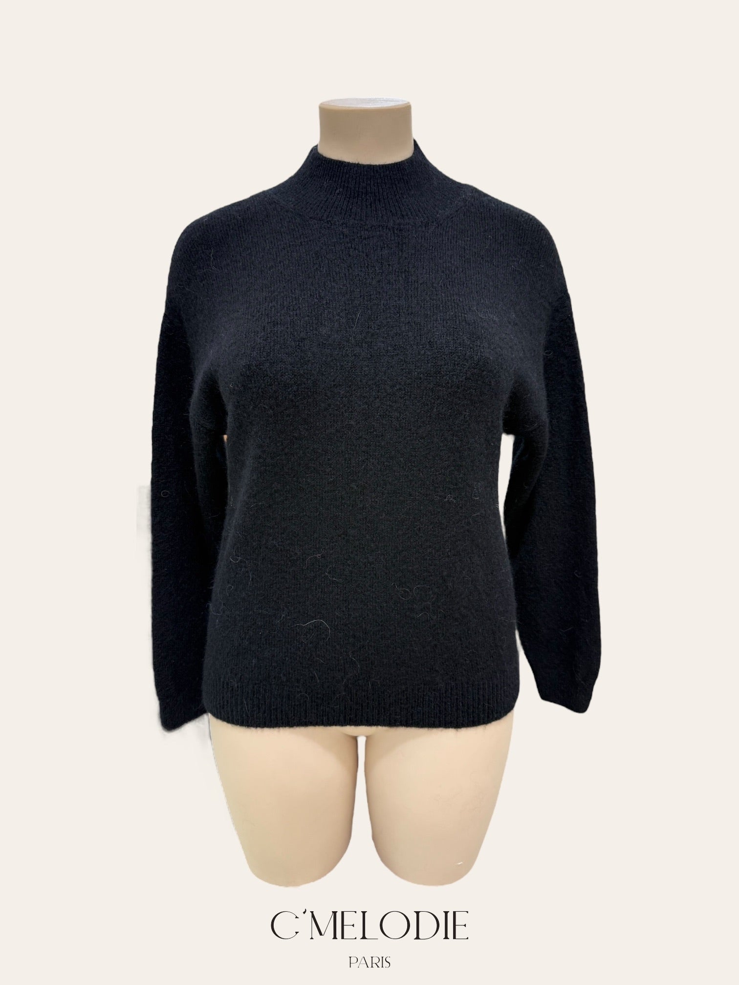 Pull col cheminée en Alpaga