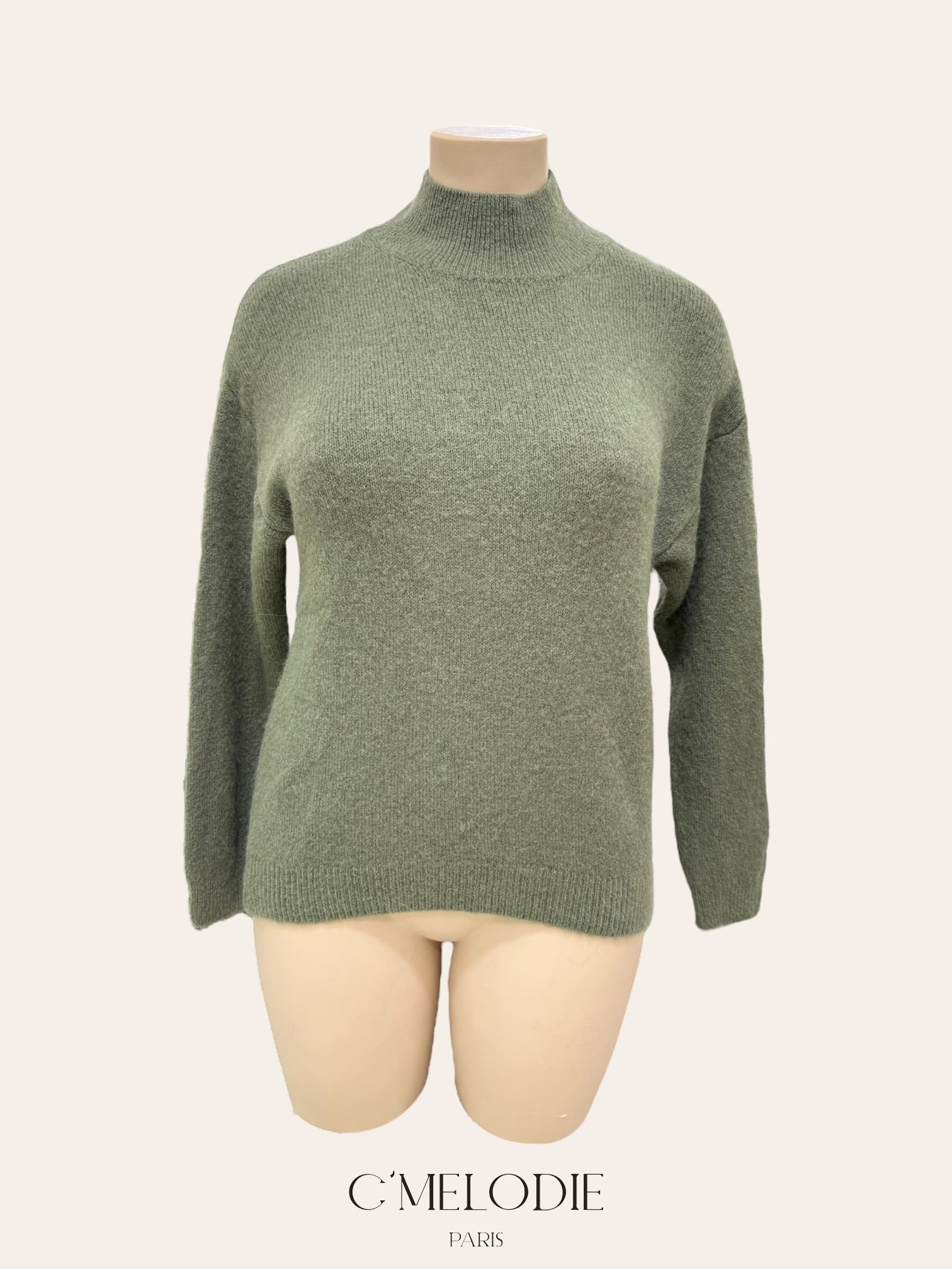 Pull col cheminée en Alpaga