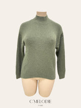 Pull col cheminée en Alpaga