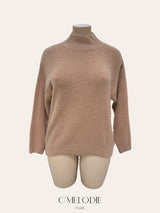 Pull col cheminée en Alpaga