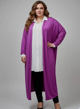 Gilet long maille douce