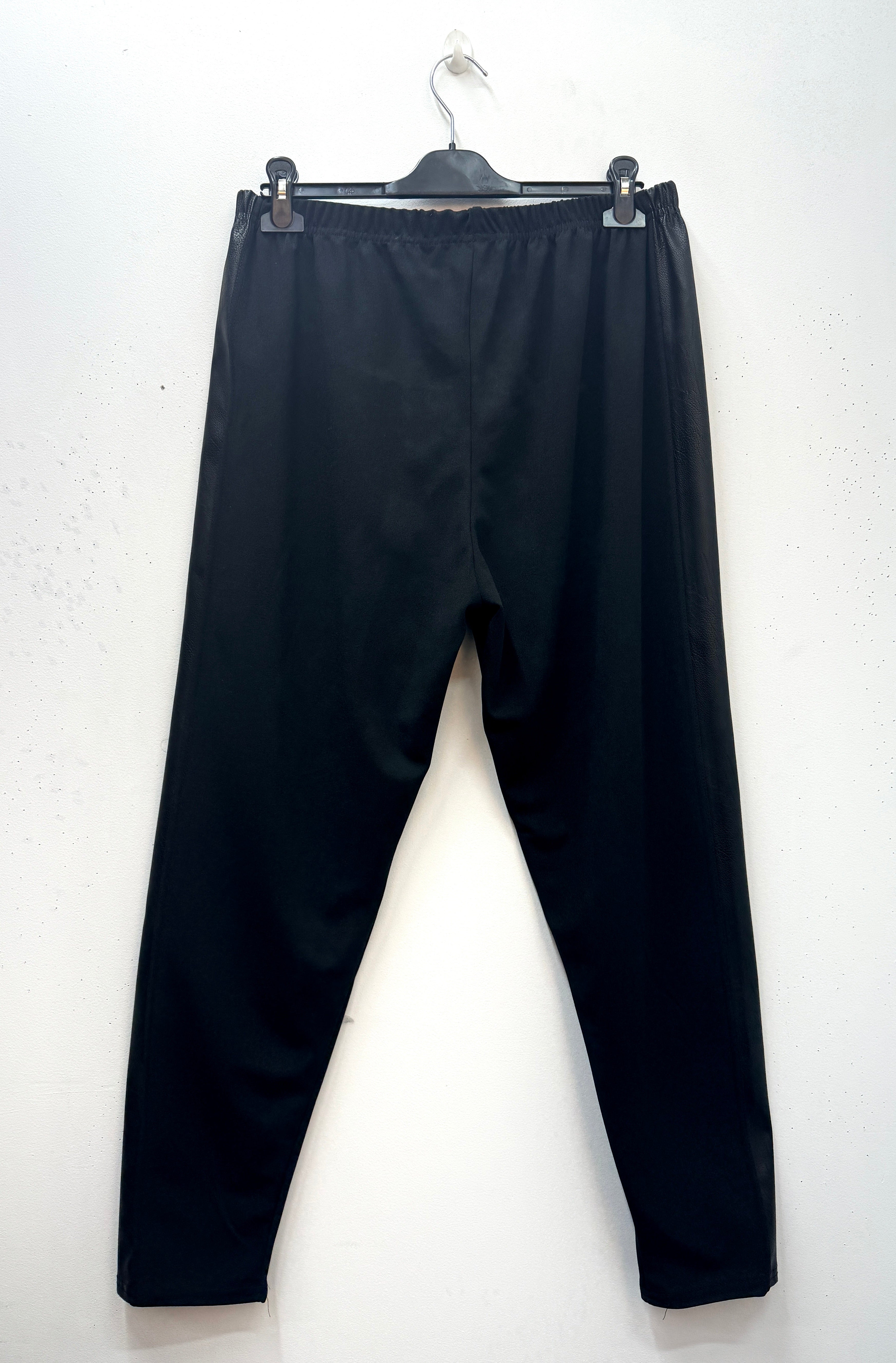 Pantalon Legging avec bande cuir