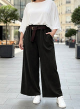 Pantalon  taille élastique en velours côtelé