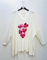 Pull maille douce oversize - Amor Amor Amor