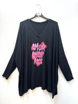 Pull maille douce oversize - Amor Amor Amor