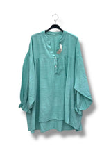 Tunique ample col V en coton