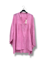 Tunique ample col V en coton