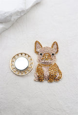 Broche aimantée - Bouledogue brillant