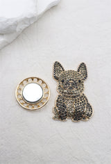 Broche aimantée - Bouledogue brillant