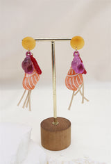 Boucles d'oreilles Coquillage et cordon