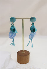 Boucles d'oreilles Coquillage et cordon